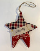 Fabric Americana Ornaments - Flagladyusa