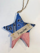 Fabric Americana Ornaments - Flagladyusa