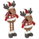 Fabric Christmas Reindeer Table Décor with Telescopic Legs - Flagladyusa