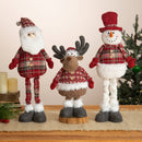 Fabric Christmas Snowman Table Décor with Telescopic Legs - Flagladyusa