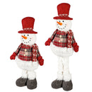Fabric Christmas Snowman Table Décor with Telescopic Legs - Flagladyusa