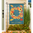 Fall Chickadee Wreath Banner & Garden Flag - Flagladyusa