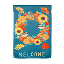 Fall Chickadee Wreath Banner & Garden Flag - Flagladyusa
