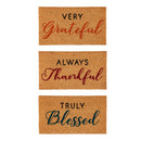 Fall Greetings Coir Mat 3/Assortment - Flagladyusa