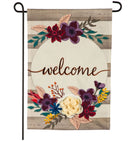 Fall Stripes Welcome Banner & Garden Flags - Flagladyusa