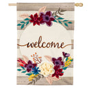Fall Stripes Welcome Banner & Garden Flags - Flagladyusa