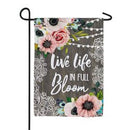 Farmhouse Bloom Linen Garden Flag - Flagladyusa