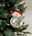 Felt Snowman Ornament - Flagladyusa