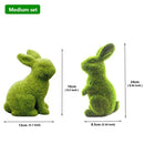 Flocked Bunny Figurine - Flagladyusa