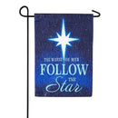 Follow the Star Glistening Garden Flags - Flagladyusa