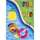 Fun in the Sun Garden Applique Garden Flag - Flagladyusa