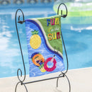 Fun in the Sun Garden Applique Garden Flag - Flagladyusa