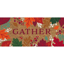 Gather Fall Leaves Flocked Coir Sassafras Switch Mat - Flagladyusa