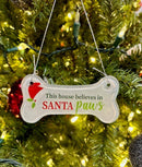 Glass Dog Bone Ornament - Flagladyusa