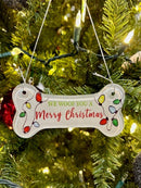 Glass Dog Bone Ornament - Flagladyusa
