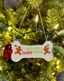 Glass Dog Bone Ornament - Flagladyusa