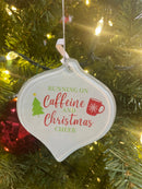 Glass Tear Drop Shaped Ornament - Flagladyusa