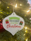 Glass Tear Drop Shaped Ornament - Flagladyusa