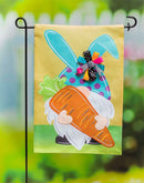 Gnome Bunny Garden Burlap Flag - Flagladyusa