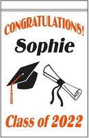 Graduation Cap and Diploma Flag Lady Banner - Flagladyusa