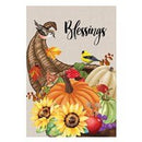 Grateful Cornucopia Suede Garden Flag - Flagladyusa