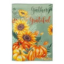 Grateful Gatherings Suede Garden Flag - Flagladyusa