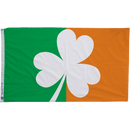 Green and Orange Shamrock Flag - Flagladyusa