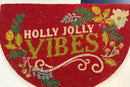 Half Circle Holly Jolly Doormat - Flagladyusa