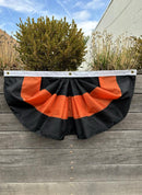 Halloween Bunting Orange/Black Stripe - Flagladyusa