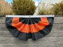 Halloween Bunting Orange/Black Stripe - Flagladyusa