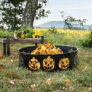 Halloween Jack - O - Lantern Metal Fire Ring - Flagladyusa