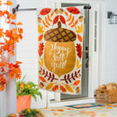Happy Fall Acorn Suede Banner Flag - Flagladyusa