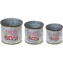 "Happy Holidays" Nested Metal Planter - Set of 3 - Flagladyusa