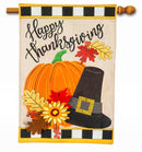 Happy Thanksgiving Burlap Banner - Flagladyusa