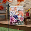 Happy Thanksgiving Suede Garden Flag - Flagladyusa