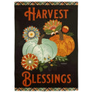 Harvest Blessing Textured Suede Garden Flag - Flagladyusa