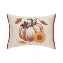 Harvest Time Pumpkin Embellished Fall Throw Pillow - Flagladyusa