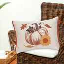 Harvest Time Pumpkin Embellished Fall Throw Pillow - Flagladyusa