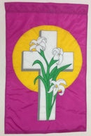 He is Risen Cross Banner Flag 28 x 40 inch Religious, Easter - Flagladyusa