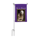He is Risen: Jesus Walking out of Tomb Flags - Flagladyusa