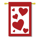 Heart Cluster Banner Flag 28 x 40 inch Valentine's Day - Flagladyusa