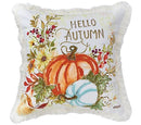 Hello Autumn Pumpkins Pillow - Flagladyusa