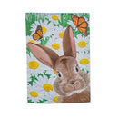 Hello Bunny Suede Garden Flag - Flagladyusa