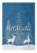 Hello Winter Garden Flag - Flagladyusa