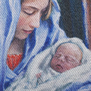 Holy Night Nativity Lustre Garden Flag - Flagladyusa