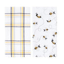 Honey Bee Plaid Towel Set/2 - Flagladyusa