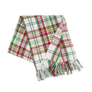 Joel Red and Green Plaid Christmas Throw - Flagladyusa