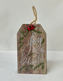 Joy to the World Wooden Ornament - Flagladyusa
