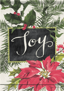 "Joy" Vintage Greenery Dura Soft Banner - Flagladyusa
