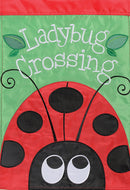 "Lady Bug Crossing" Applique Banner - Flagladyusa